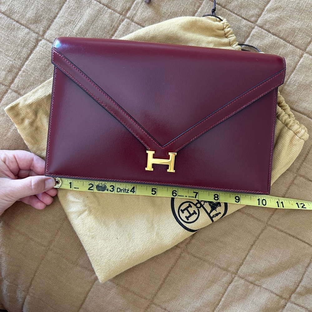 Vintage Hermes Lydie Box Clutch